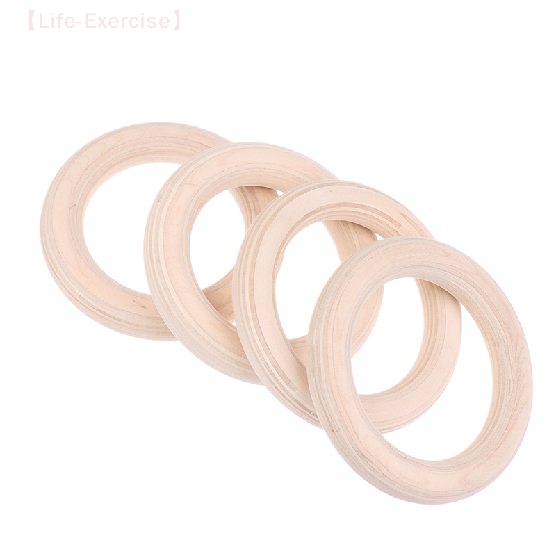 Gymnastic Rings Wooden - 2 adet/çift ahşap halka taşınabilir Crossfit