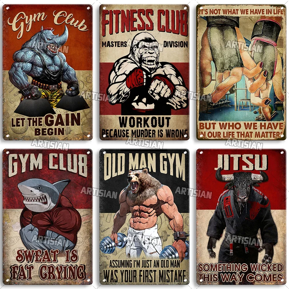 Home Gym On Wall - Yaşlı Adam Spor Kulübü İlham Verici