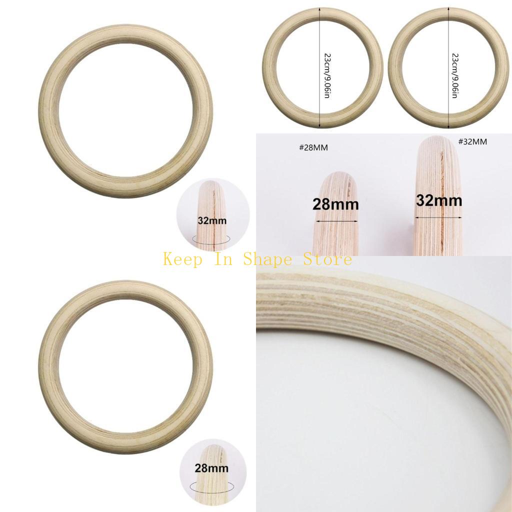 Gymnastic Rings Wooden - U1JC 1 Adet Fitness Ağır Spor