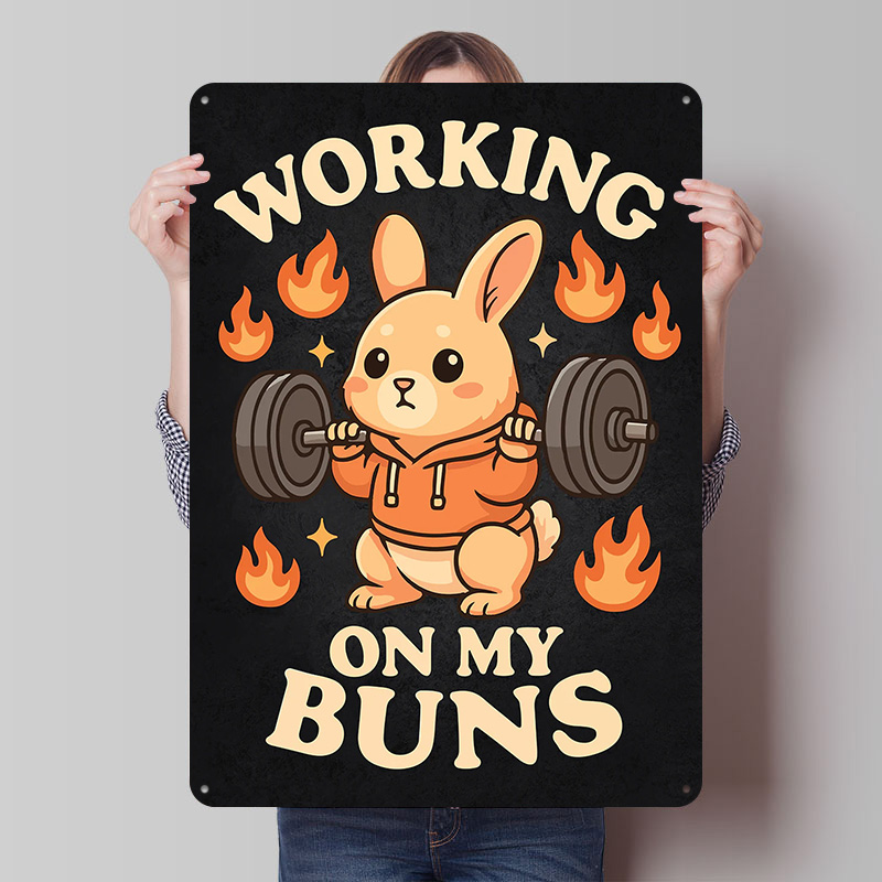 Home Gym On Wall - Working On My Buns – Sevimli