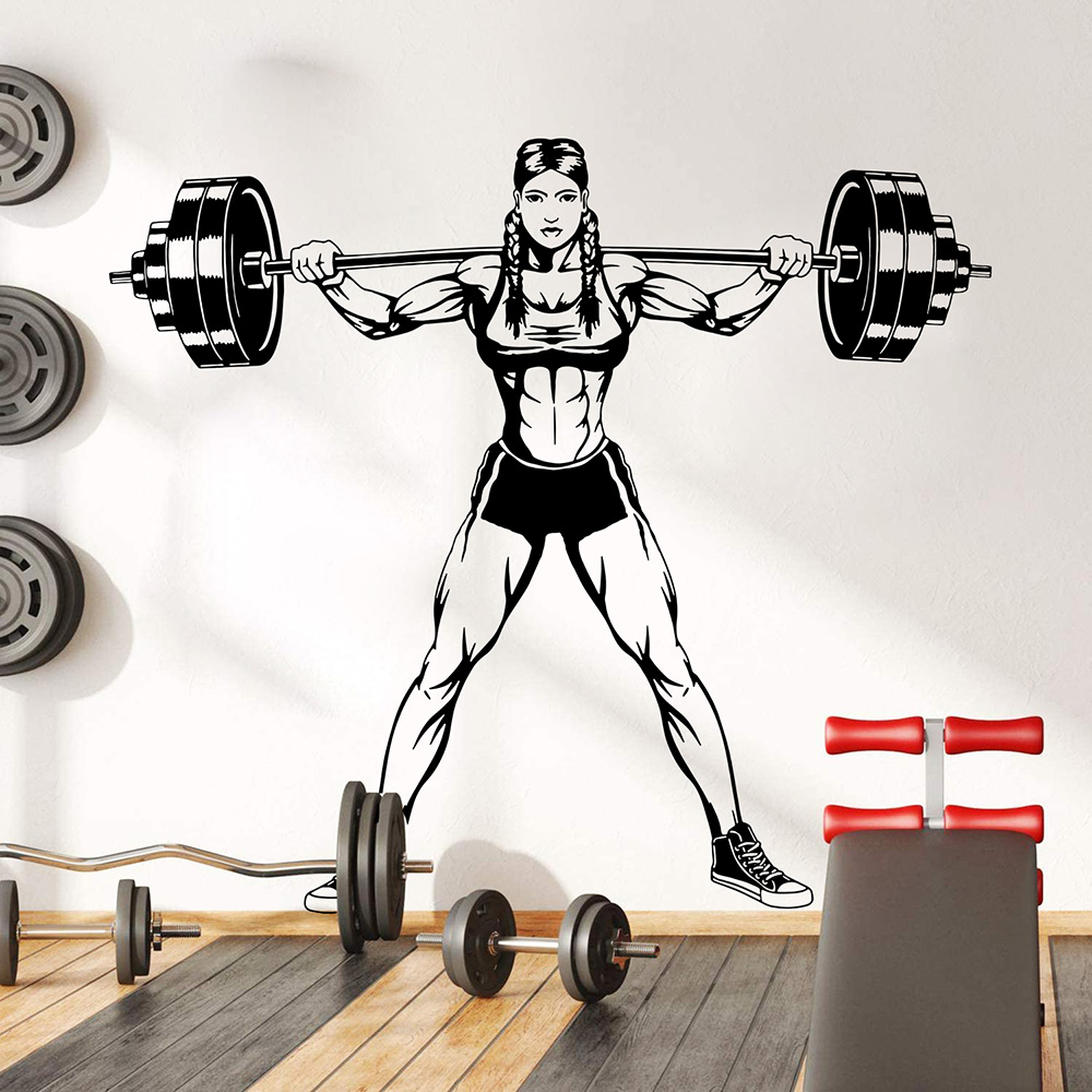 Büyük Spor Salonu Kadın Dambıl - Home Gym On Wall incelemesi ve fiyatı