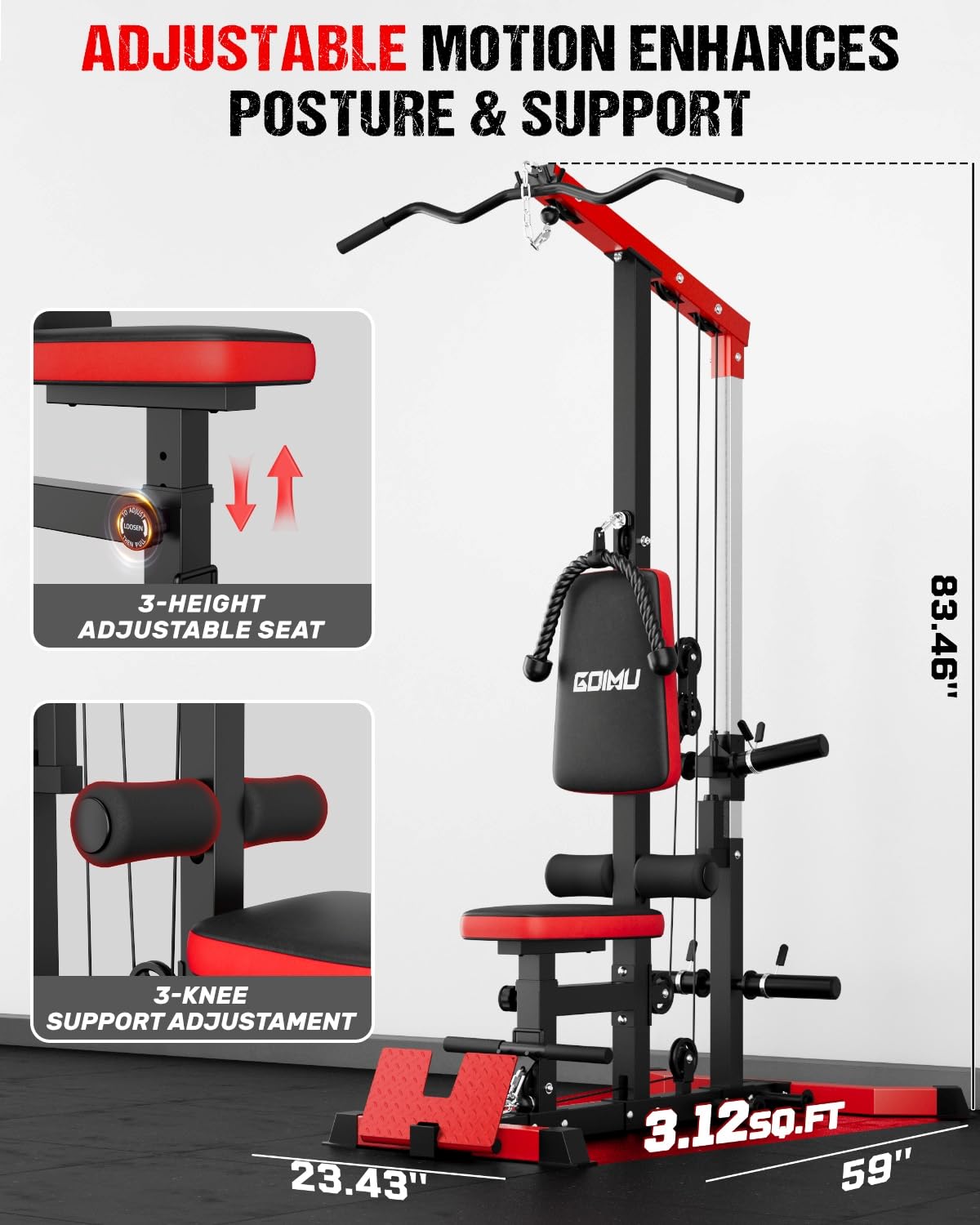 LAT Pulldown & Row Kablo Makin - Home Gym Custom incelemesi ve fiyatı