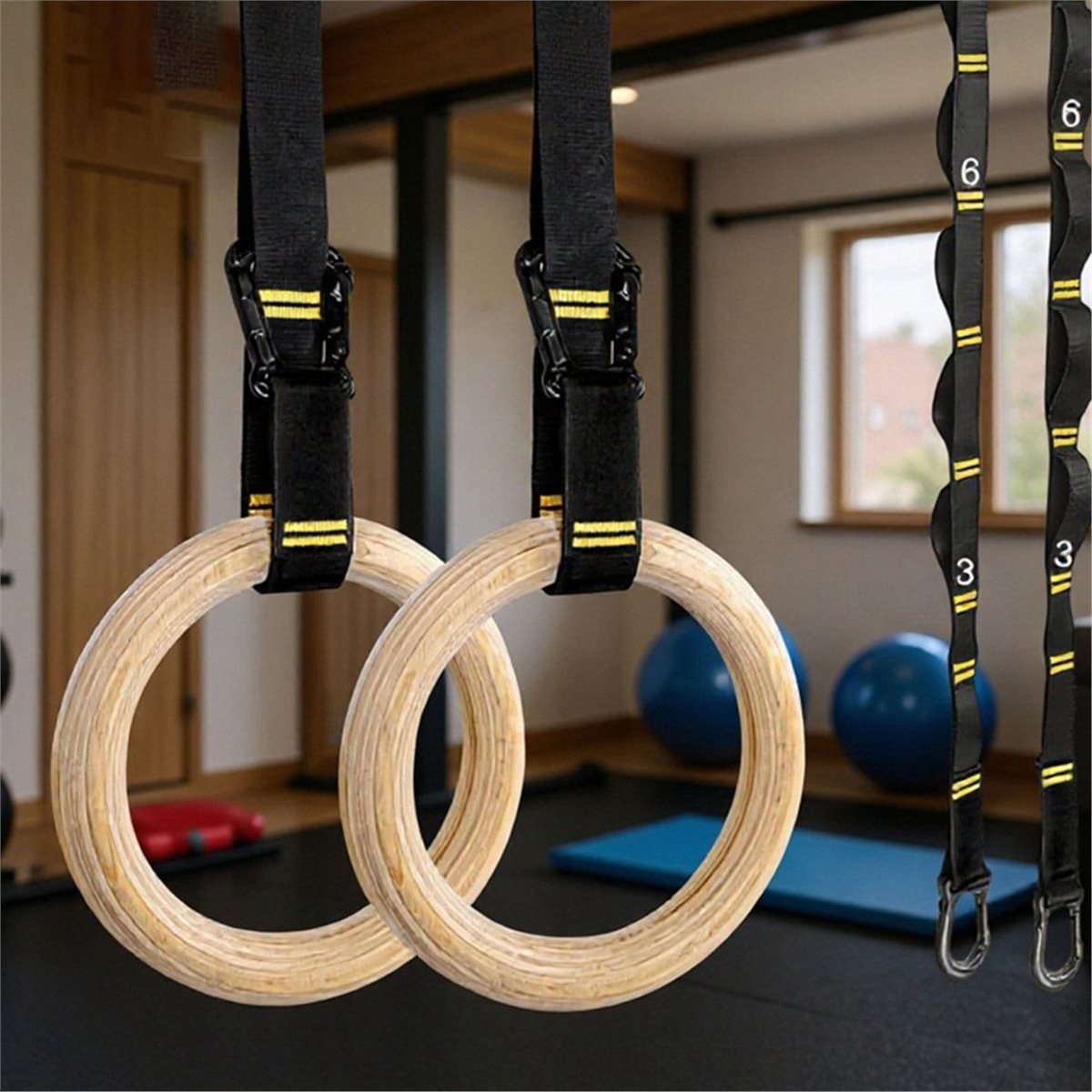 Yaz İndirimi 2 Adet Ahşap Taşı - Gymnastic Rings Wooden incelemesi ve fiyatı