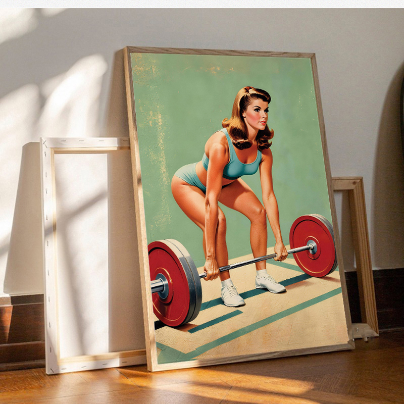 Poster ve baskı tuval boyama v - Home Gym On Wall incelemesi ve fiyatı
