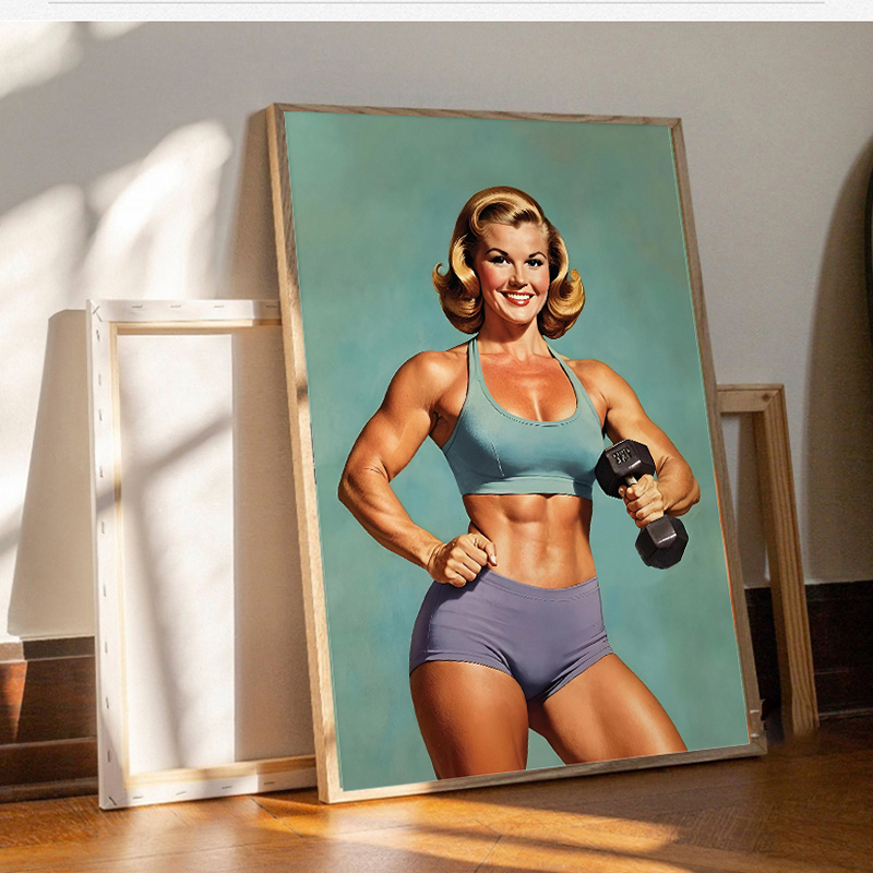 Poster ve baskı tuval boyama v - Home Gym On Wall incelemesi ve fiyatı