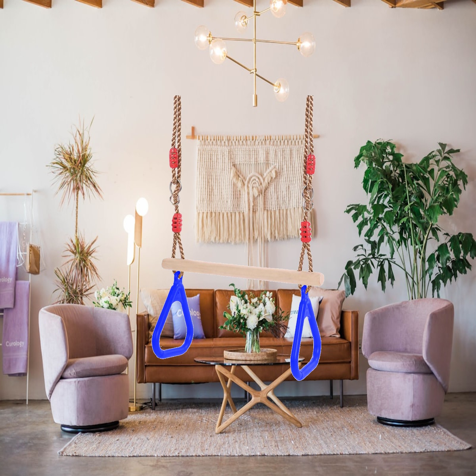 İç ve Dış Mekan Eğlenceli Salı - Gymnastic Rings Wooden incelemesi ve fiyatı