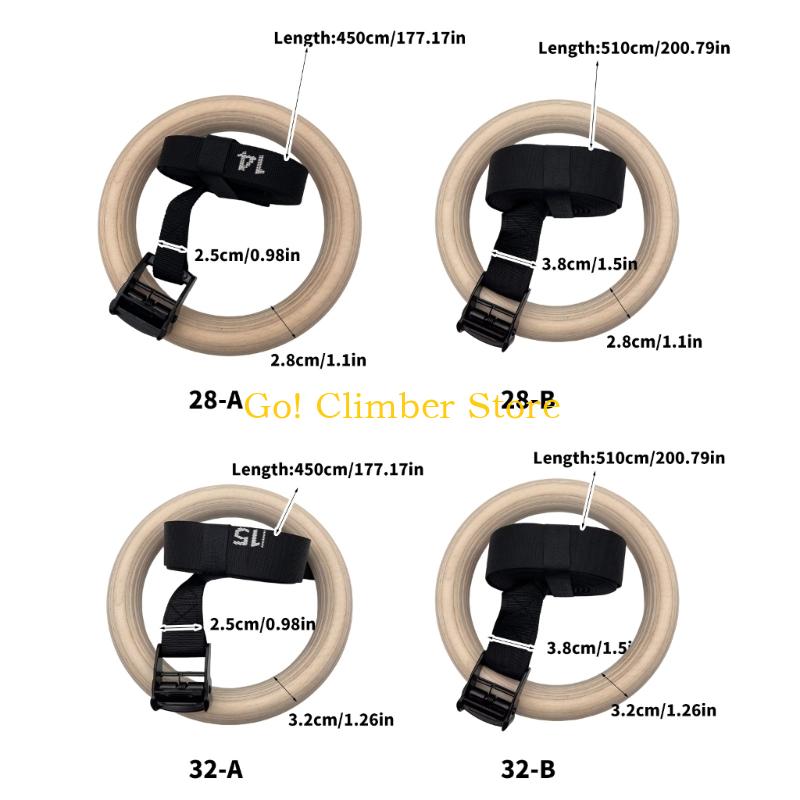 Q84C Ayarlanabilir Askı ile Ay - Gymnastic Rings Wooden incelemesi ve fiyatı