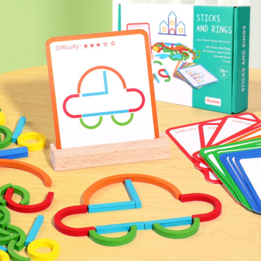 Çocukların erken eğitim bulmac - Gymnastic Rings Wooden incelemesi ve fiyatı