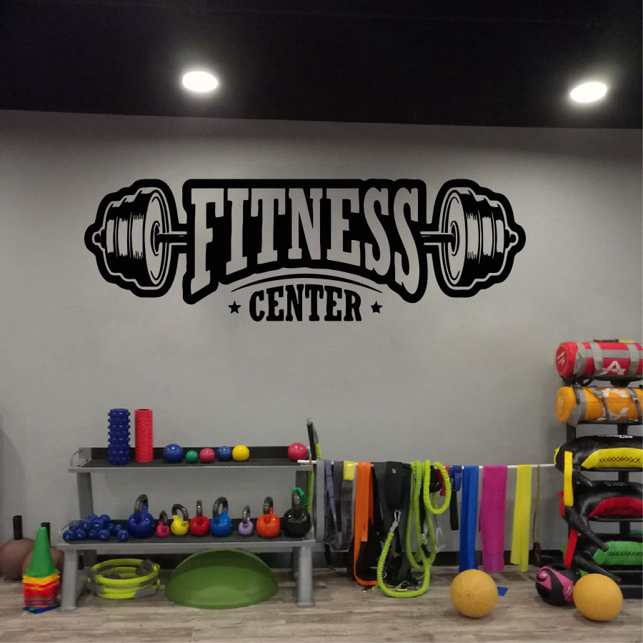 Spor salonu vinil dekor duvar  - Home Gym On Wall incelemesi ve fiyatı