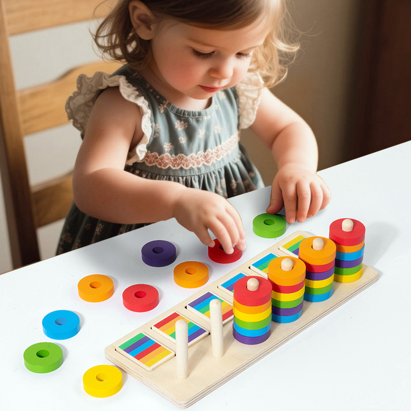 Montessori Hafıza Eğitimi Renk - Gymnastic Rings Wooden incelemesi ve fiyatı