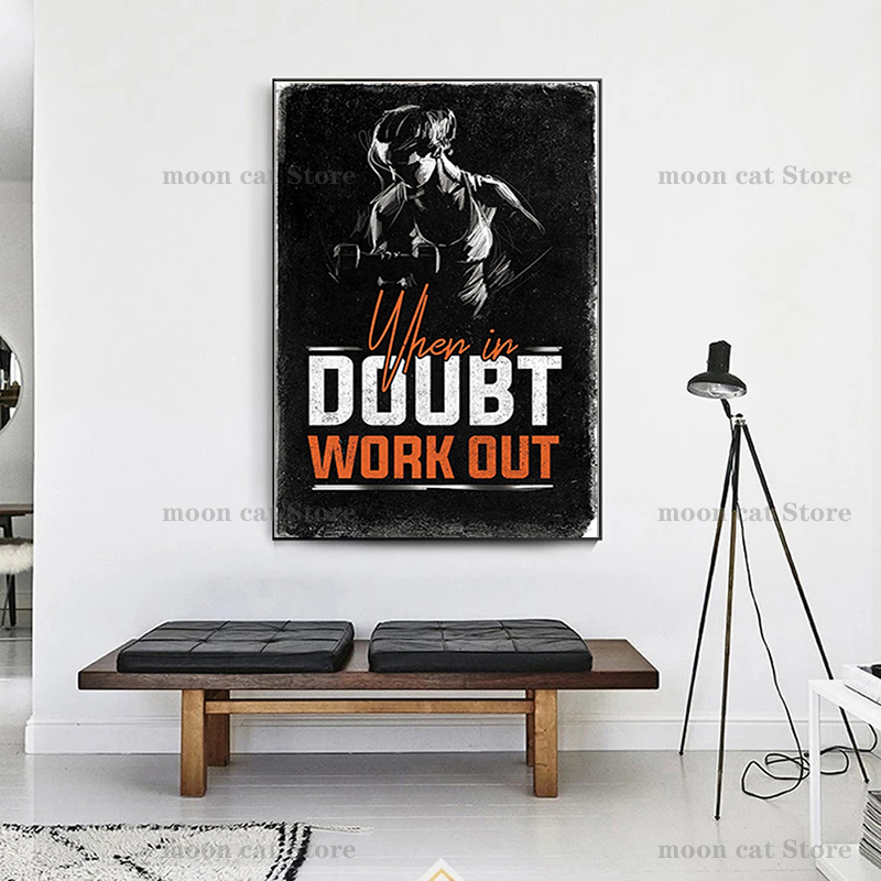Fitness spor Poster vücut geli - Home Gym On Wall incelemesi ve fiyatı